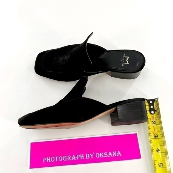 Marc Fisher  black suede slip-on mules size 6 M - Picture 11 of 11